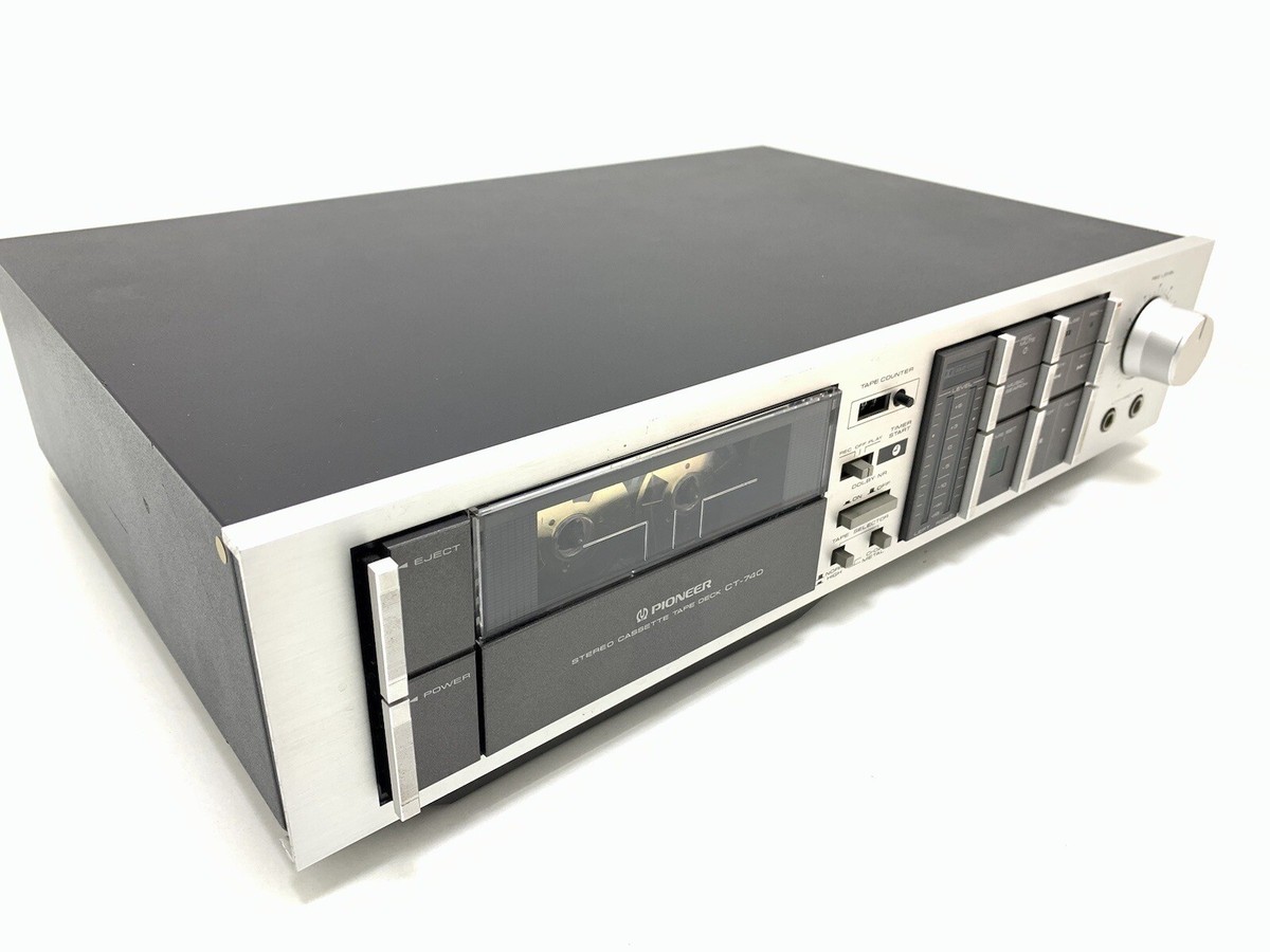 PIONEER CT-740 Stereo Cassette Tape Deck 2 Head Vintage 1983 WORK