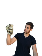 Ghoulish Productions Franky Skull Halloween Decor Spooky Haunted House