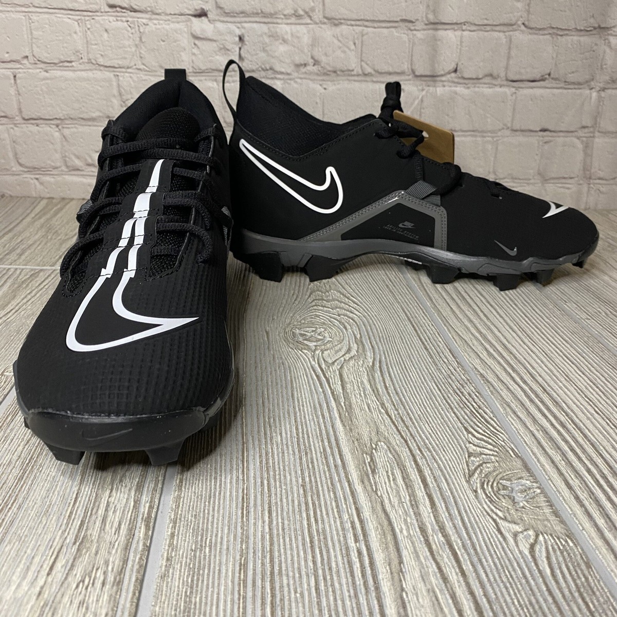 Nike Alpha Menace 3 Shark Football Cleats Men’s 10.5 Black CV0582-010 New Nike Alpha Menace 3 Shark Football Cleats Men main image 2