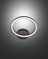 Fabas Luce LED Wandleuchte Giotto Ø300Mm 18W Warmweiß Schwarz Dimmbar