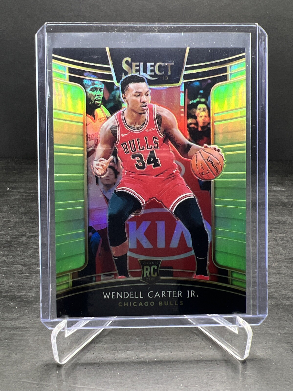 2018-19 Select Basketball NBA Wendell Carter Jr RC Concourse Neon Green /75 #65