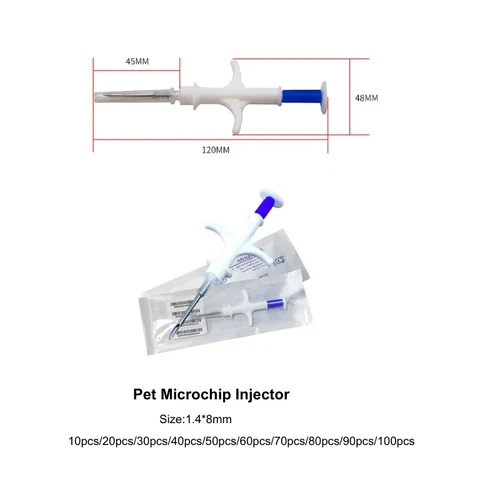 1.4*8mm Glass Transponder RFID Microchip Applicator Pet Id Tag for Pet Injection