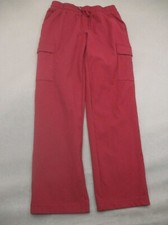 MONDETTA Size S Women Red Drawstring Pocket Athletic Performance Cargo Pants 648