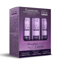 Plastica Dos Fios Box 3x110ml Brazilian Keratin Treatment - Cadiveu Professional