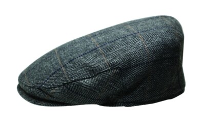 FLAT CAP GREY TARTAN & HERRINGBONE THE QUIET MAN OFFICIAL MERCH - PEAKY BLINDERS