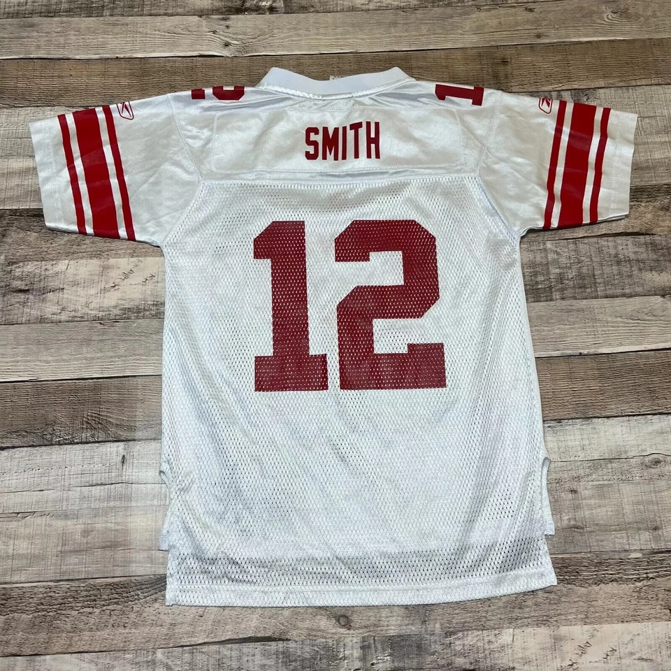 Camiseta Steven Smith Juvenil Mediana Blanca Roja New York Giants Reebok NFL Fútbol Foto 2 de 4