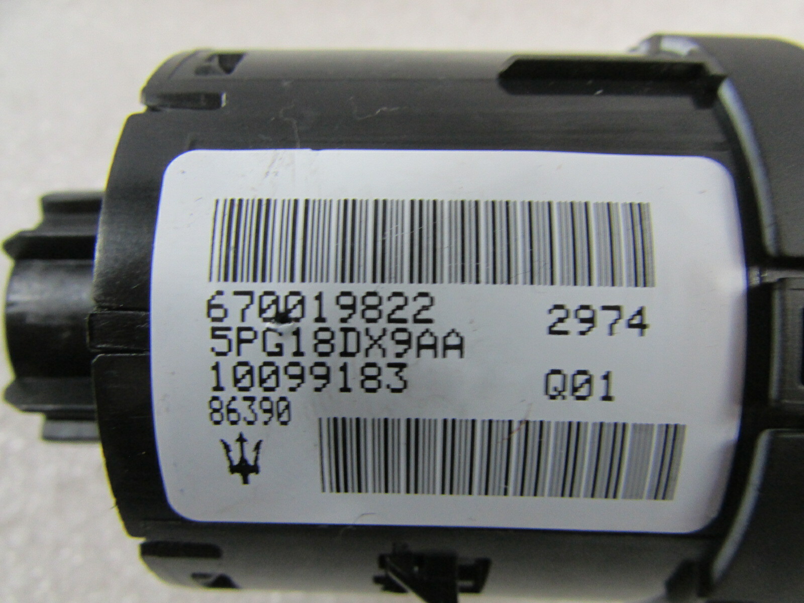 Maserati Ghibli, Headlamp/Headlight Control Switch, Used, P/N 670019822