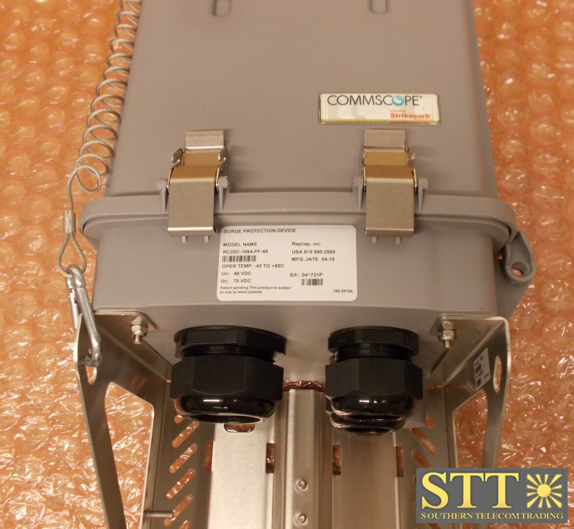 RC3DC-1064-PF-48 RAYCAP OVP BOX FOR 2 RRUS WITH 2 STRIKESORB MODULES ...