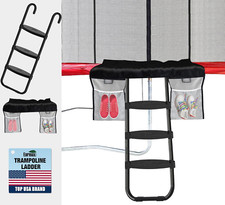 Universal Trampoline Ladder 3 Wide Steps with Storage Bag 220 Lbs Capacity