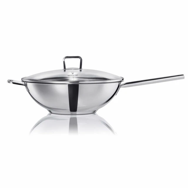 Stainless Steel Woks with Lid