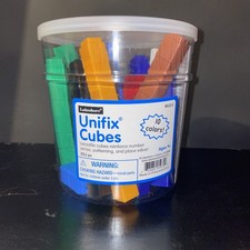 UNIFIX CUBES INTERLOCKING Educational COUNTING CUBES Multiple Colors Lakeshore