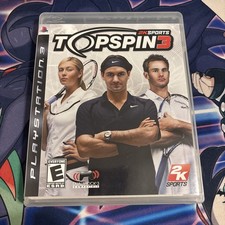 Top Spin 3 2K Sports CIB (Sony PlayStation 3 PS3) completo di custodia e manuale