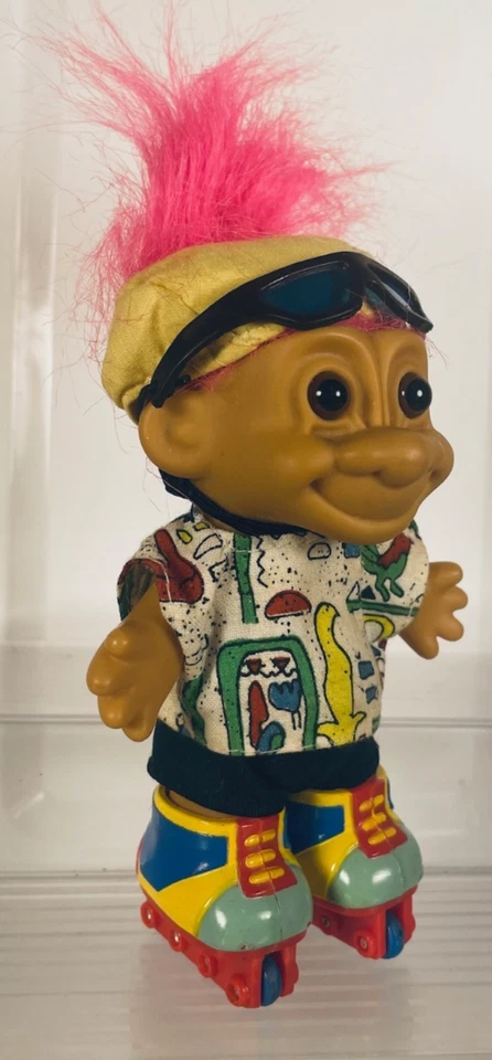 Muñeca Russ Troll Vintage Años 90 - Genial Patinador con Gafas Foto 4 de 4