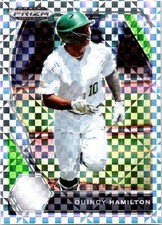 2021 Panini Prizm Draft Picks #PDP148 Quincy Hamilton Power Plaid Prizm #/35