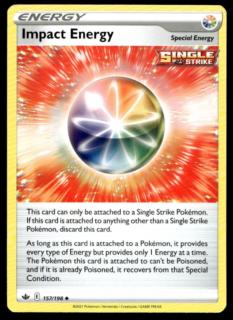 IMPACT ENERGY 157/198 UNCOMMON CHILLING REIGN POKEMON NM/M