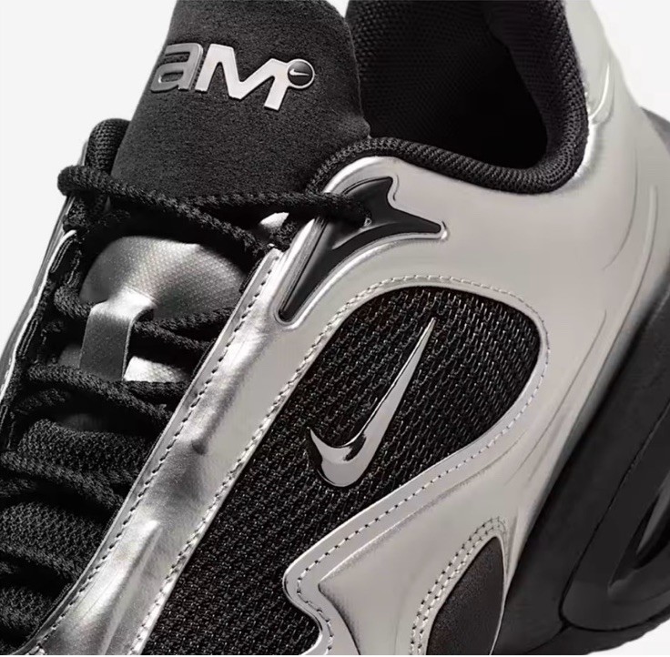 Size 7.5 - Nike Air Max Muse Black Metallic Silver W for sale