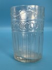 ANTIQUE Early 20th Century Ribbed Pressed Glass Tumbler Clear Barware Rare! — photo 3