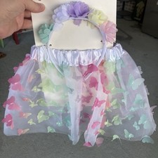 Cat  Jack Multicolored Flower Headband  Butterfly Tutu NWT