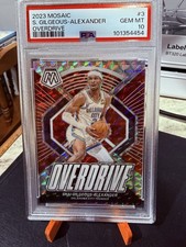 2023-24 Panini Mosaic Overdrive Shai Gilgeous-Alexander #3 PSA 10