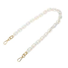 24 Inch Acrylic Chain Purse Strap Replacement Luxury Handbag Strap, Colorful