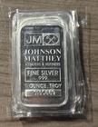 Vintage Johnson Matthey 1 Troy Oz .999 Fine Silver Bar- Serial# C130669