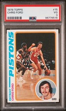 1978 TOPPS #15 CHRIS FORD PSA 3