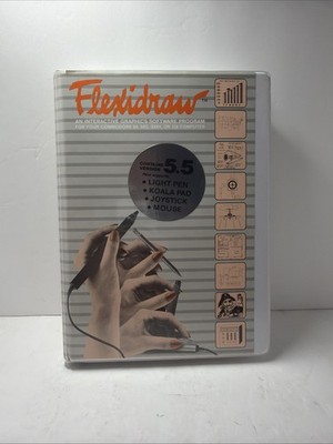 Flexidraw 5.5 Commodore 64 128 Computer Inkwell Software Program New Sealed
