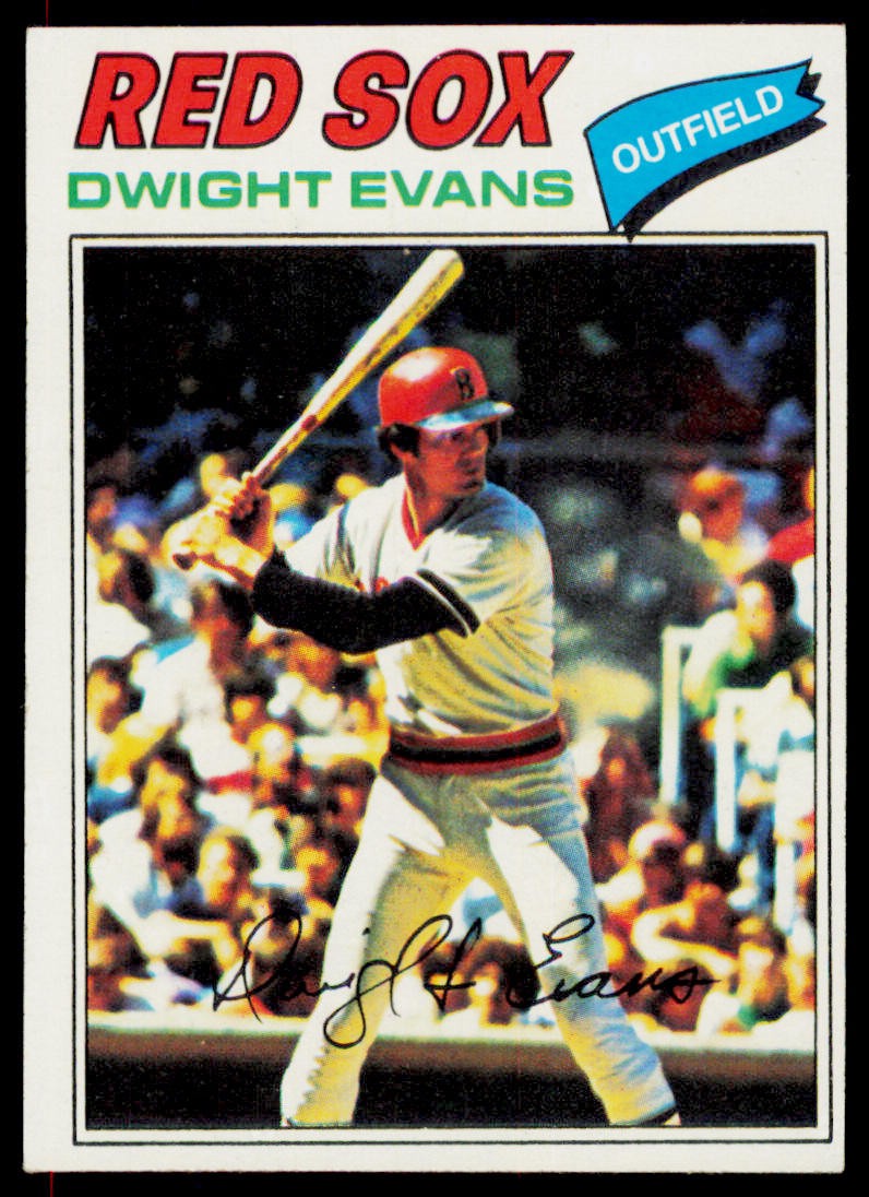 1977 Topps Dwight Evans 25 Boston Red Sox