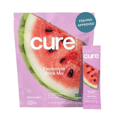 Cure Hydration | Plant-Based Electrolyte Drink Mix | No Added Sugar | FSA-HSA...