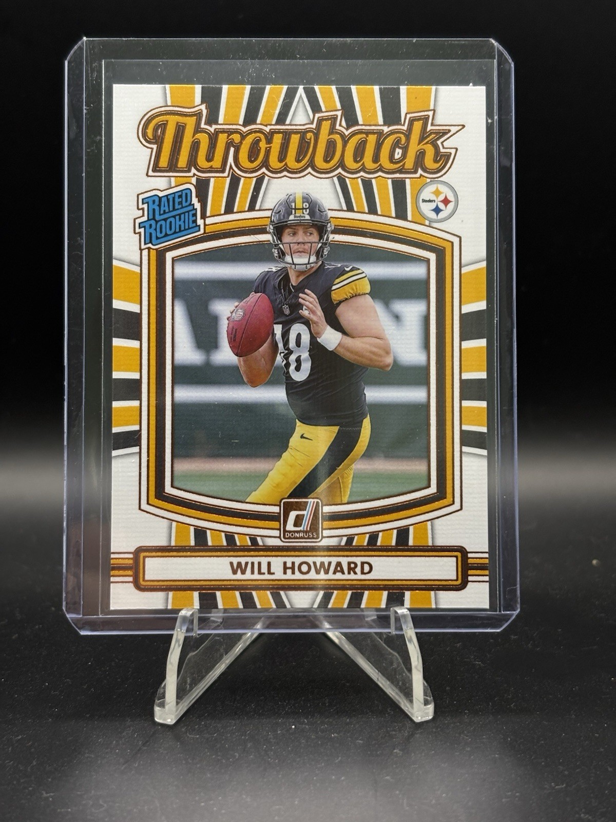 2025 Panini Donruss - Rated Rookie Will Howard (RC) Throwback #30