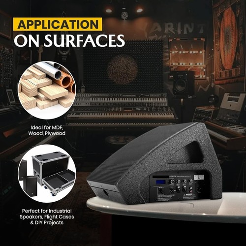 Speaker Paint Black 1 Quart Texture Coating for Speaker Cabinets, Road Cases,... - Afbeelding 8 van 9