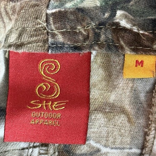 SHE Outdoor Womens Medium Real Tree Cargo Camo Hunting Hiking Pants Camouflage - Picture 7 of 8
