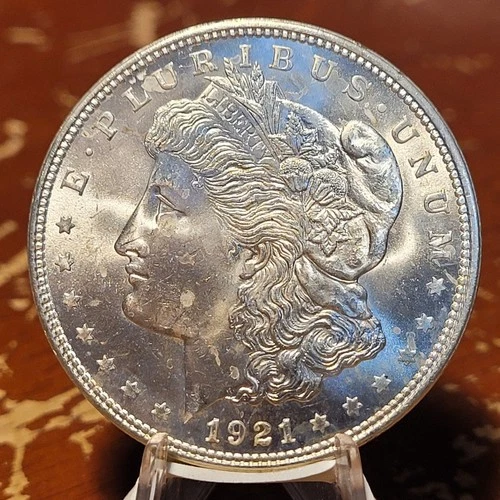 1921 P MORGAN SILVER DOLLAR 90% Silver SHARP BU UNCIRCULATED COIN