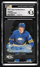 2020 Skybox Metal Universe Rookies Silver 47/99 Dylan Cozens CGC 9.5 Auto 10v6