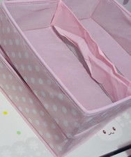 Pink Polka Dot Adjustable Large Storage Bin 2...