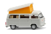 Wiking 031808 VW T2B Campingbus - Lichtgrau, 1:87, NEU - Modellauto