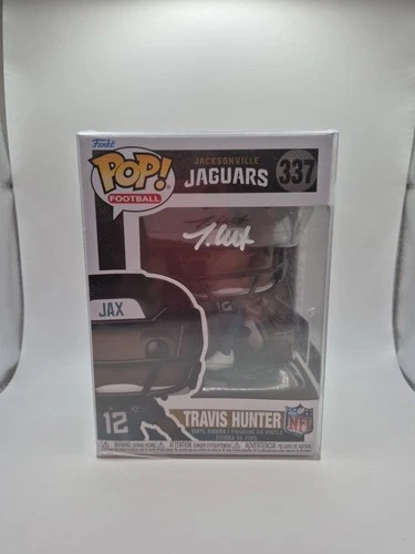 Travis Hunter Signed Jaguars Funko Pop #337 Autographed NFL w/ COA