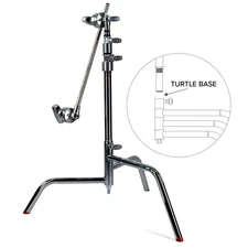 Matthews 20" C+ Stand with Turtle Base and Grip Head and Arm, Chrome