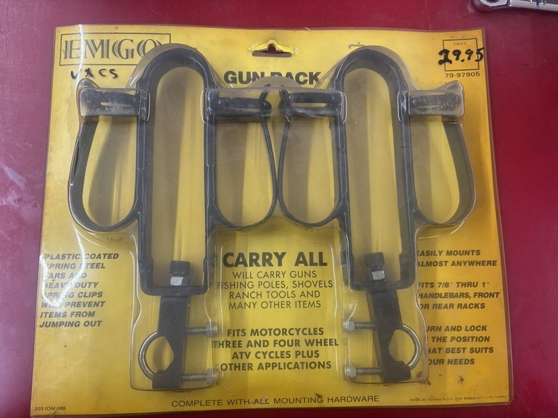 Kemigo Gun Rack Clamp Universal Mount Hooks Pair, Steel Black, M97905