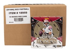 2025 PANINI HONORS FOOTBALL HOBBY 10-BOX CASE