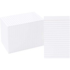 300 Pack Vertically Ruled Index Cards, Vertical Lined Paper Note Cards, Portr...