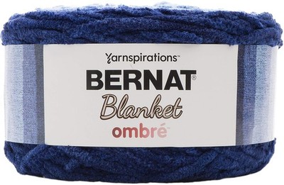 Bernat Alize Blanket Ez Yarn 100 Polyester Navy Ultra Soft Crafting 1 Pack