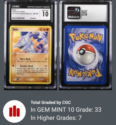 Onix graded CGC 10 for sale on eBay