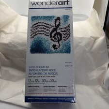 Wonderart Beginner Latch Hook Kit Treble Clef Brand New