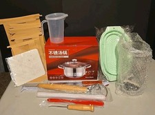 Sourdough Bread Starter Kit Baking Supplies Proofing Basket Jar Tools Set NEW 