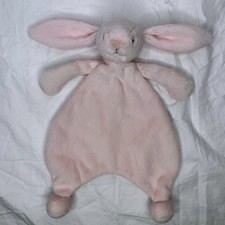 Jellycat Baby Bashful Bunny Lovey Security Blanket Pink Plush Comforter