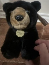 Aurora Miyoni Black Bear Cub 9 Inch Plush Figure NEW With Tags