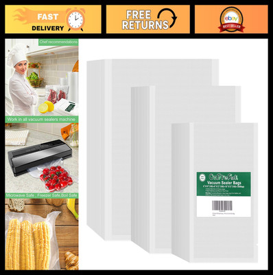 300 Vacuum Seal Bags Combo Pack - 100 Quart & Pint Sizes, BPA Free, Sous Vide Re