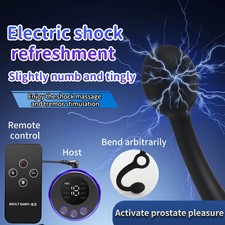 Silicone Shock Plug Expander Expansion Enlarger Extend E-stim Therapy Device SM-