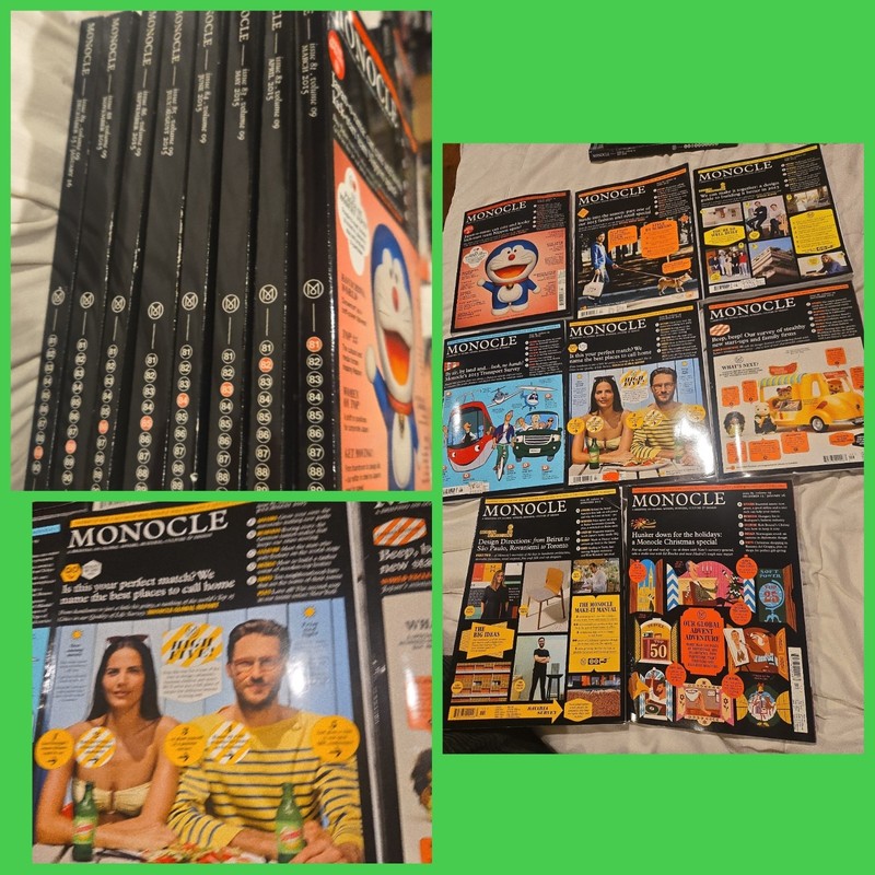 MONOCLE Magazine Vol 09 Issues x8 #81 - #89 2015 2016 Missing 2 Set Travel Lot